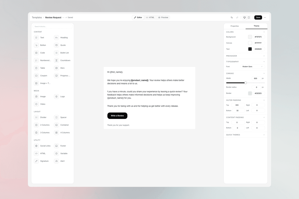 Email Editor